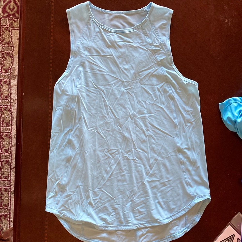 Lululemon Athletica White Sleeveless Tank Top
